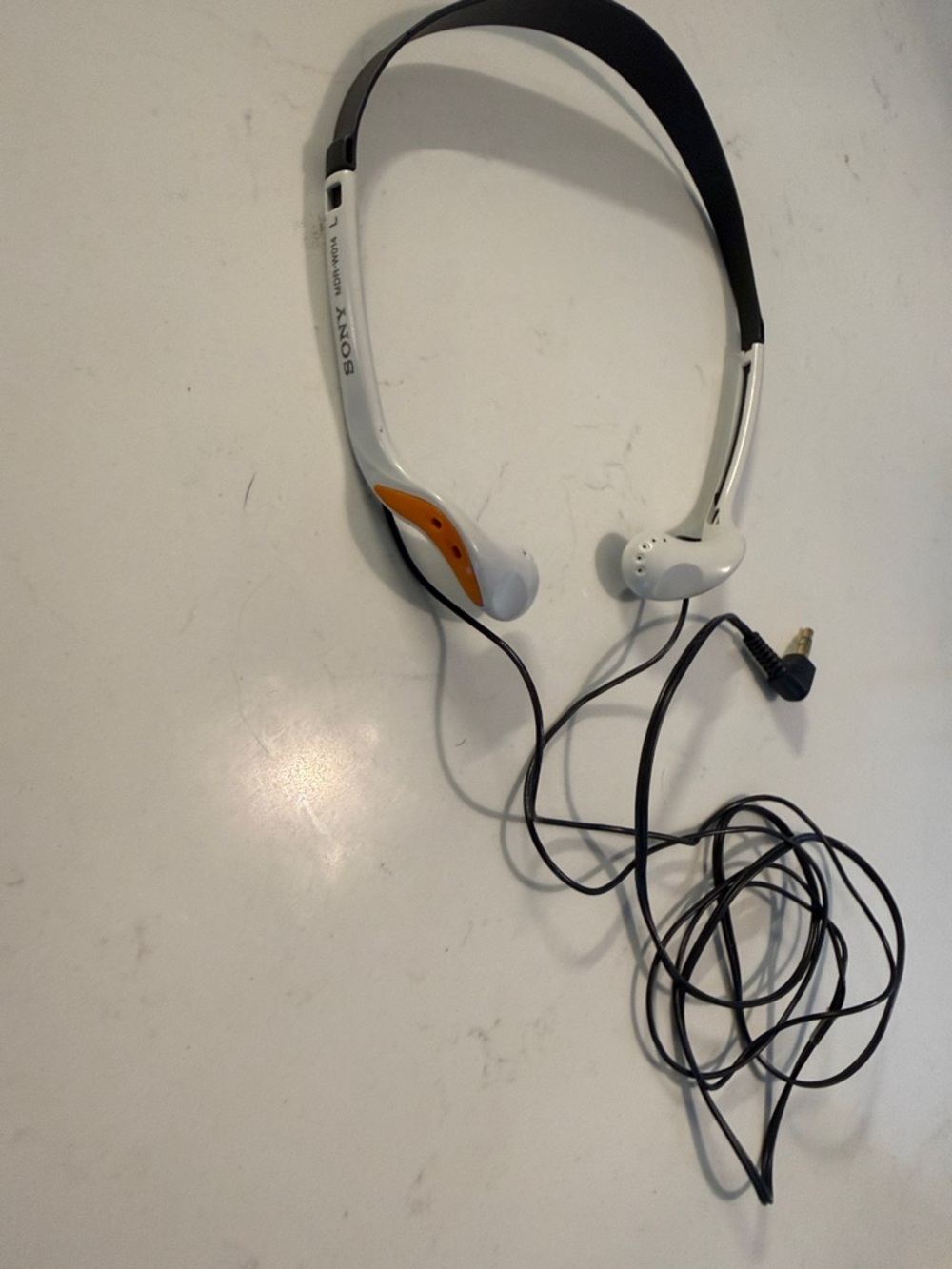Vintage Sony MDR-W014 Sports Walkman In-Ear Stereo Headphones